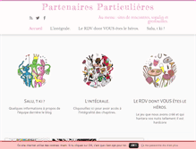 Tablet Screenshot of partenairesparticulieres.com